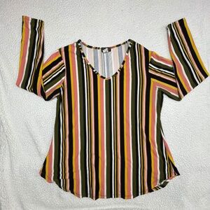 Women’s 1X “Forbidden Society” Multi-Color Top